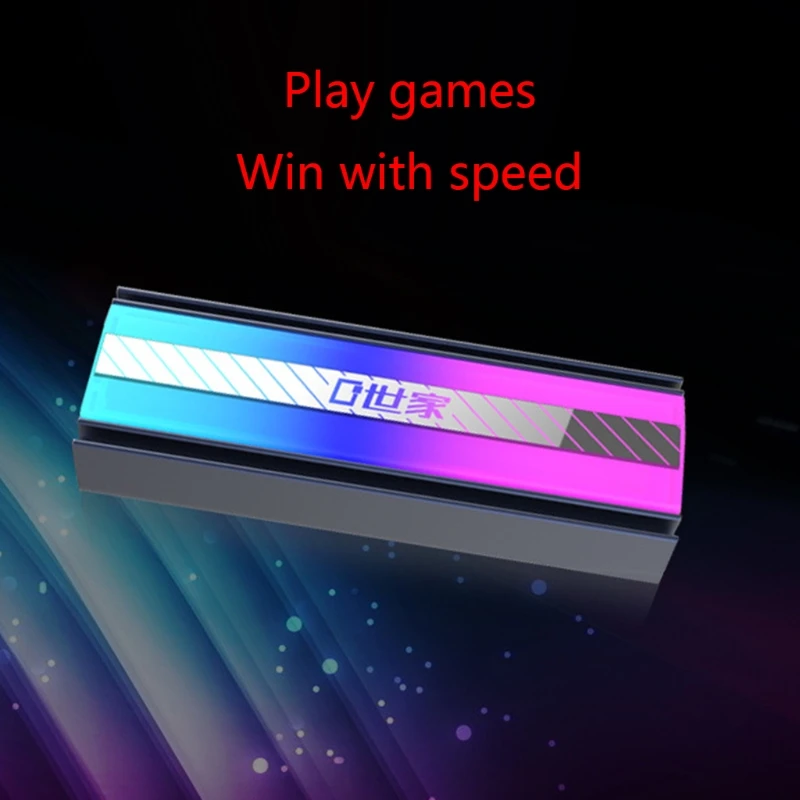 Disipador de calor de aluminio M.2 5V ARGB almohadilla térmica y ligera M.2 2280 SSD radiador enfriador Dropship - imagen 4