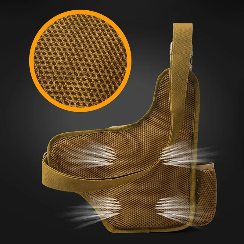 Riñonera táctica militar para hombre, bolsa de pecho para acampar, escalada, ciclismo, senderismo, viajes, deportes al aire libre, riñonera Molle - imagen 5