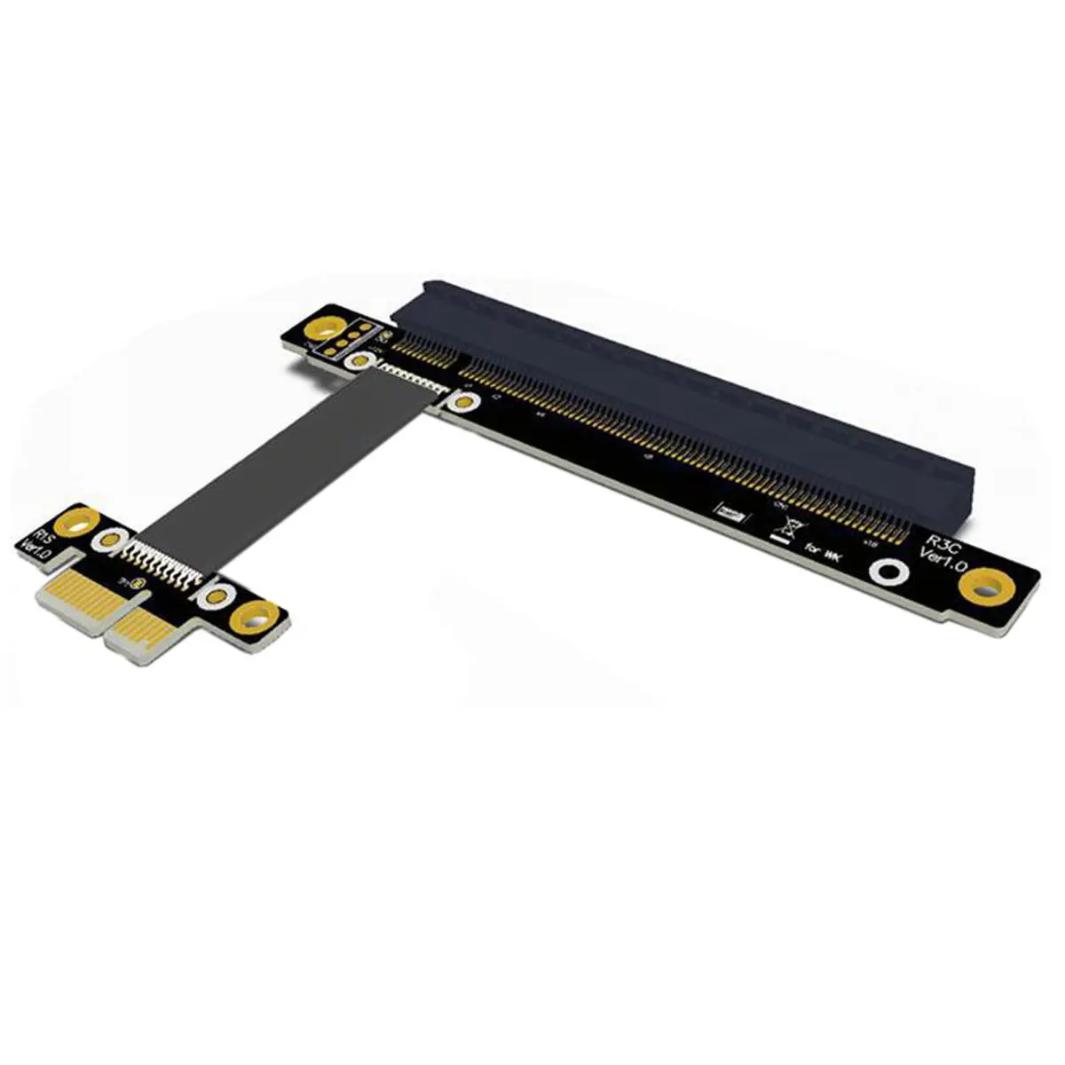 Chenyang CYDZ-Cable elevador PCI-E Gen3.0 1x a 16x, extensor pci-express PCI-E X16, diseño de codo en ángulo recto, 30cm - imagen 4