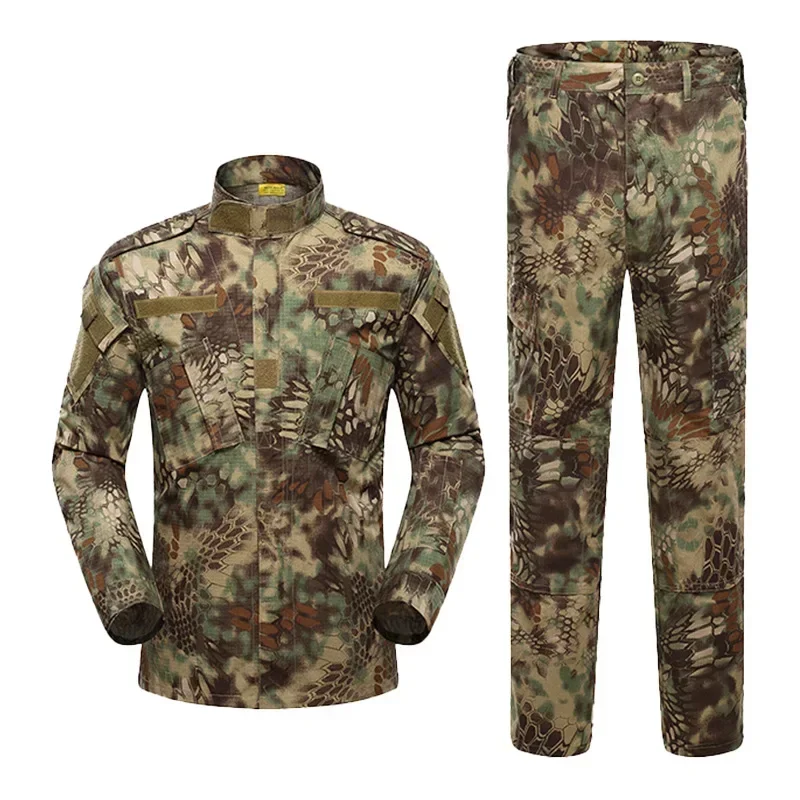 Traje de caza, camisa Multicam, pantalones de escalada, traje Ghillie de combate táctico de camuflaje, uniforme Airsoft para exteriores, trajes Ghillie - imagen 3