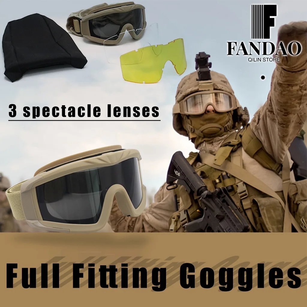 Conjunto de casco táctico Airsoft con funda para casco de camuflaje Multicam y auriculares de comunicación, gafas protectoras, paquete múltiple, máscara de pasamontañas - imagen 3