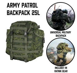 Mochila táctica MOLLE verde oliva estilo ruso
