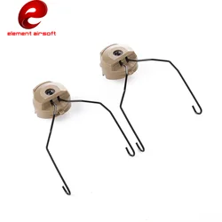 1 par de tácticas para auriculares tipo Sordin, soporte para riel de casco rápido, adaptador de riel de auriculares, adaptador de riel de casco
