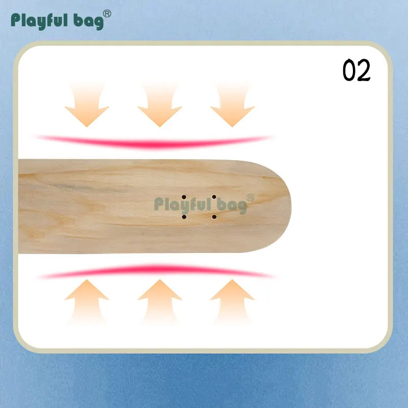 Monopatín pintado a mano para niños de 2 a 4 años, cubierta de Arce, pintura de Grafiti de manualidades, monopatín, regalo de dibujo tablero de juguete, AMB255 - imagen 4