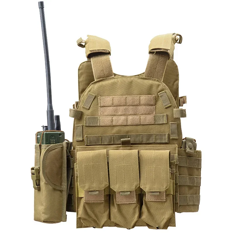 Molle Gear Chaleco táctico de nailon con porta placas para Airsoft - imagen 5
