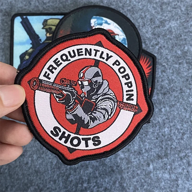 Insignia con estampado de Ángel y Guerrero táctico, parches de Rusia, pegatinas de ropa con gancho y bucle para mochila - imagen 4