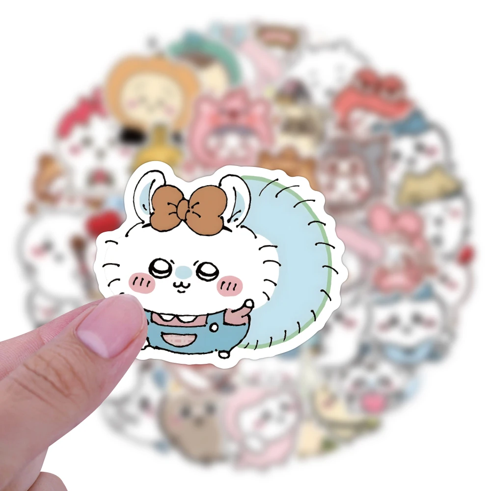 Chiikawa pegatinas tácticas para equipaje, portátil y cuadernos - imagen 2