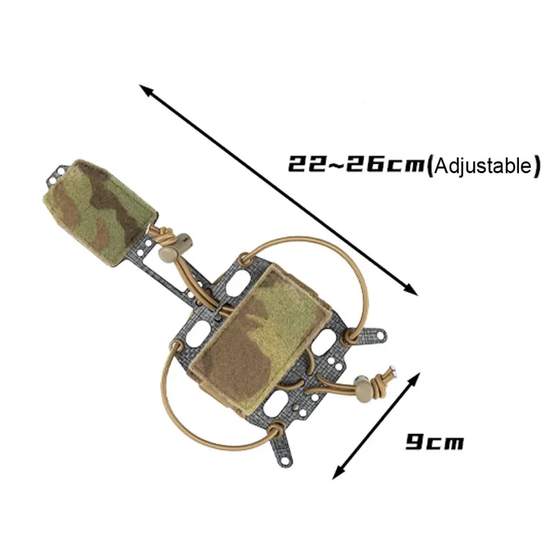 Estuche de batería para casco táctico PVS31, bolsa de batería en forma de T, sistema de retención de batería, bolsa de almacenamiento - imagen 4