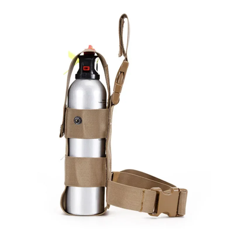 Funda para botella de agua con pierna caída, soporte para pulverizador de pimienta, bolsa ajustable para espray de pimienta en el muslo, bolsa abierta para muslo MK9 para izquierda/derecha - imagen 5