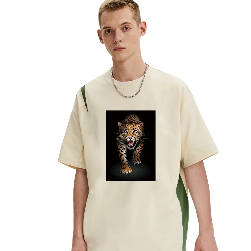 Parche de animales, pegatina térmica para ropa, parches Punk de leopardo, Lobo para camiseta, transferencia de hierro para ropa, apliques térmicos DIY - imagen 4