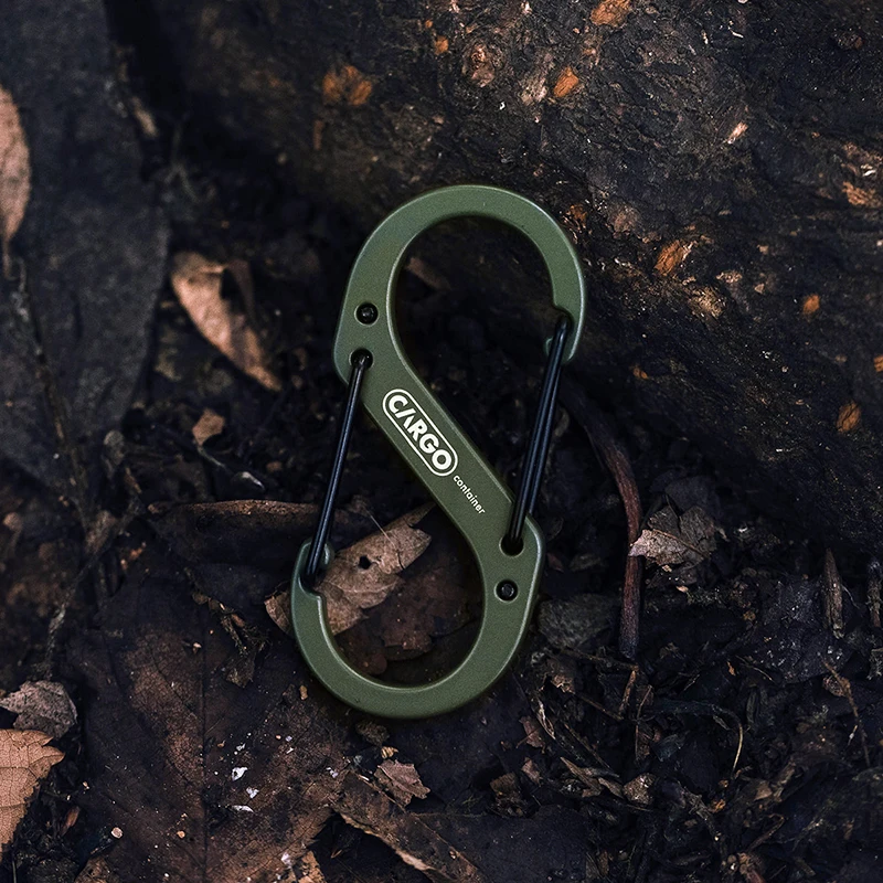 Korean Hiking Buckle Double Head Buckle Hanging Outdoor Hook Backpack Hook Camping Portable 8 Word Buckle Fast Hanging - imagen 3