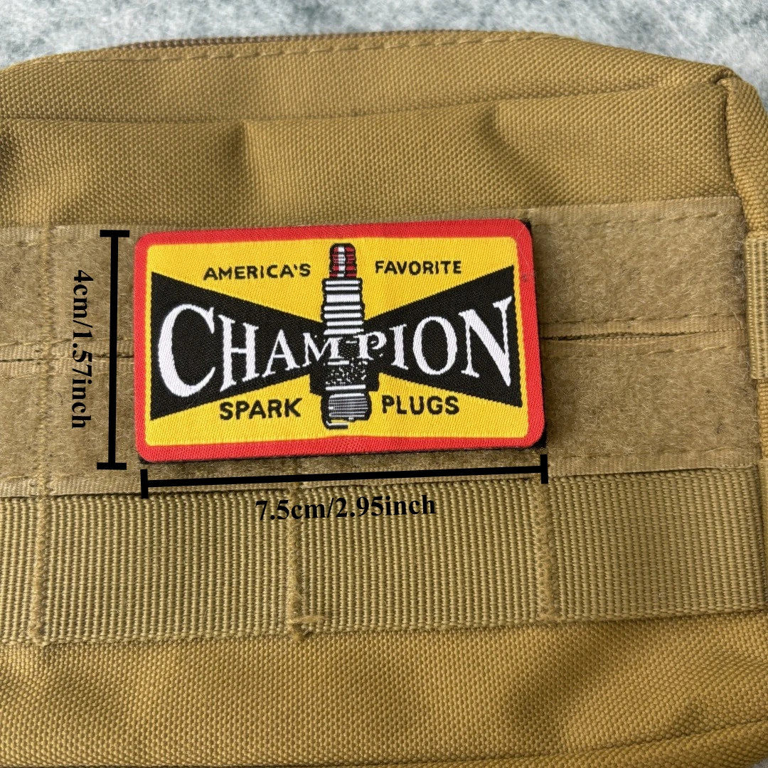 Parches tejidos de campeón, parche de gancho y bucle, brazalete del ejército, insignia de moral militar, mochila, pegatinas para ropa - imagen 3