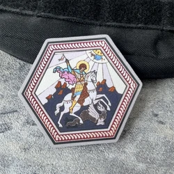 Parche táctico San Jorge bordado velcro para panel MOLLE