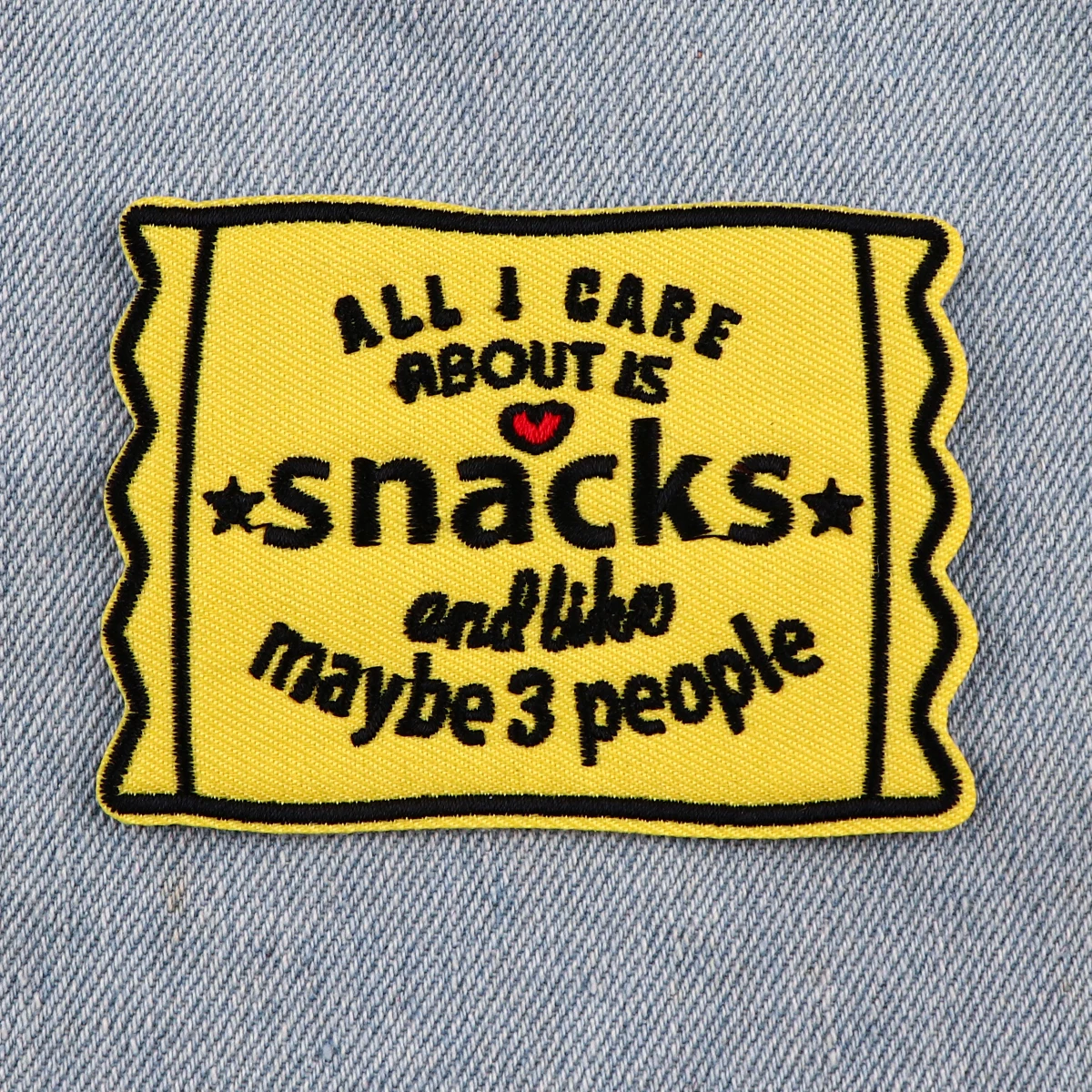 Parche de precaución con citas divertidas, parches termoadhesivos para ropa, pegatinas de aperitivos, parches bordados en ropa, rayas de ropa DIY - imagen 3