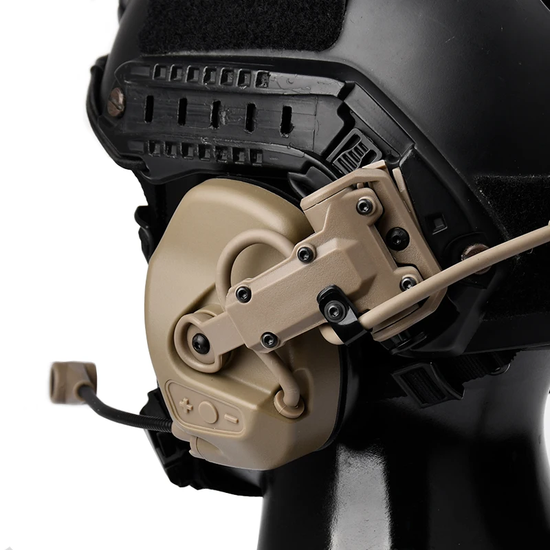 Cable casco auricular civil Com II sonido recogida y reducción de ruido auriculares táctico caza garganta auriculares PTT - imagen 2