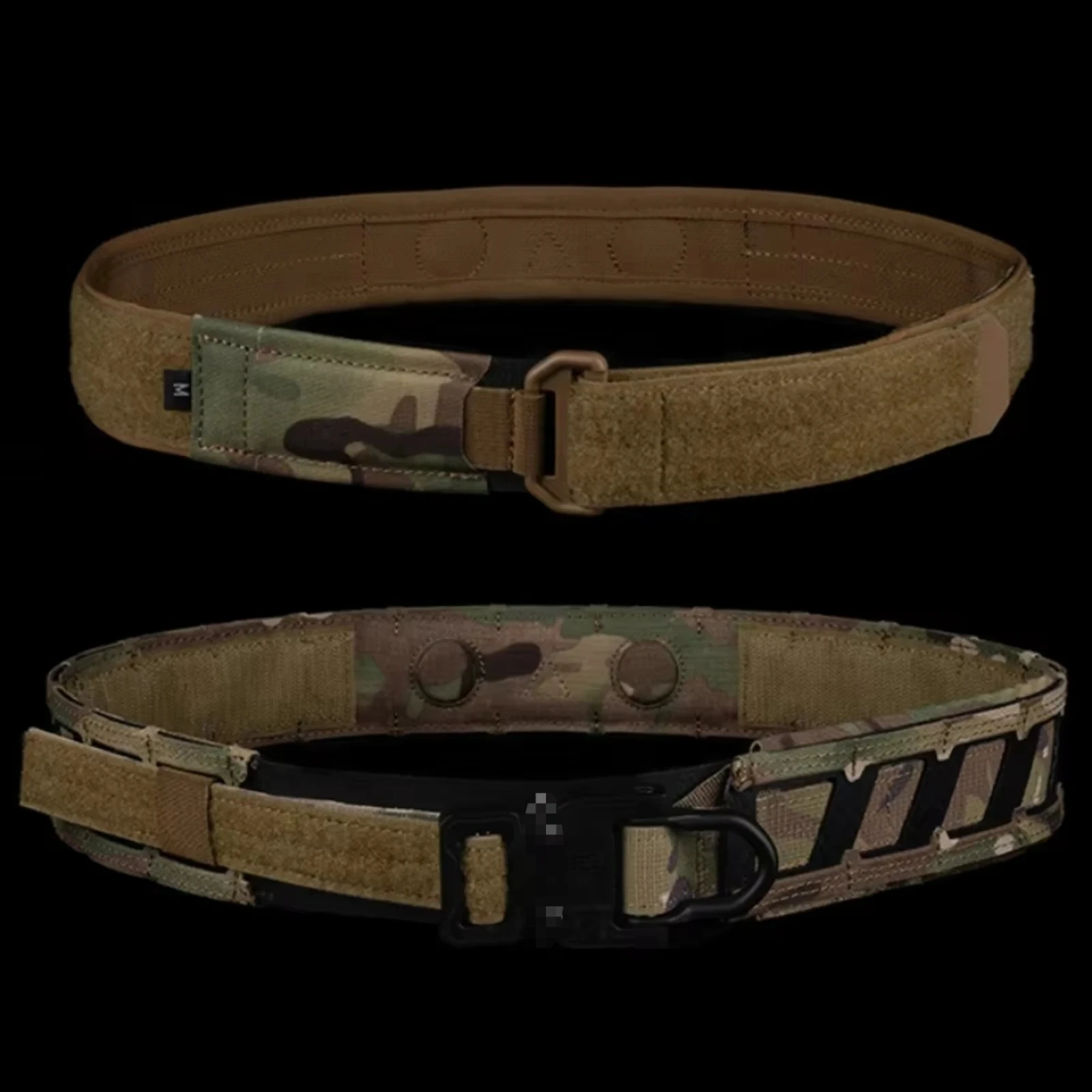 Cinturón de batalla magnético, hebilla de tracción rápida, imán de doble capa, cinturón táctico de combate MOLLE para accesorios de equipo de caza Airsoft - imagen 2