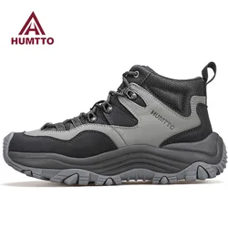 HUMTTO botas tácticas impermeables de trekking al tobillo para hombre