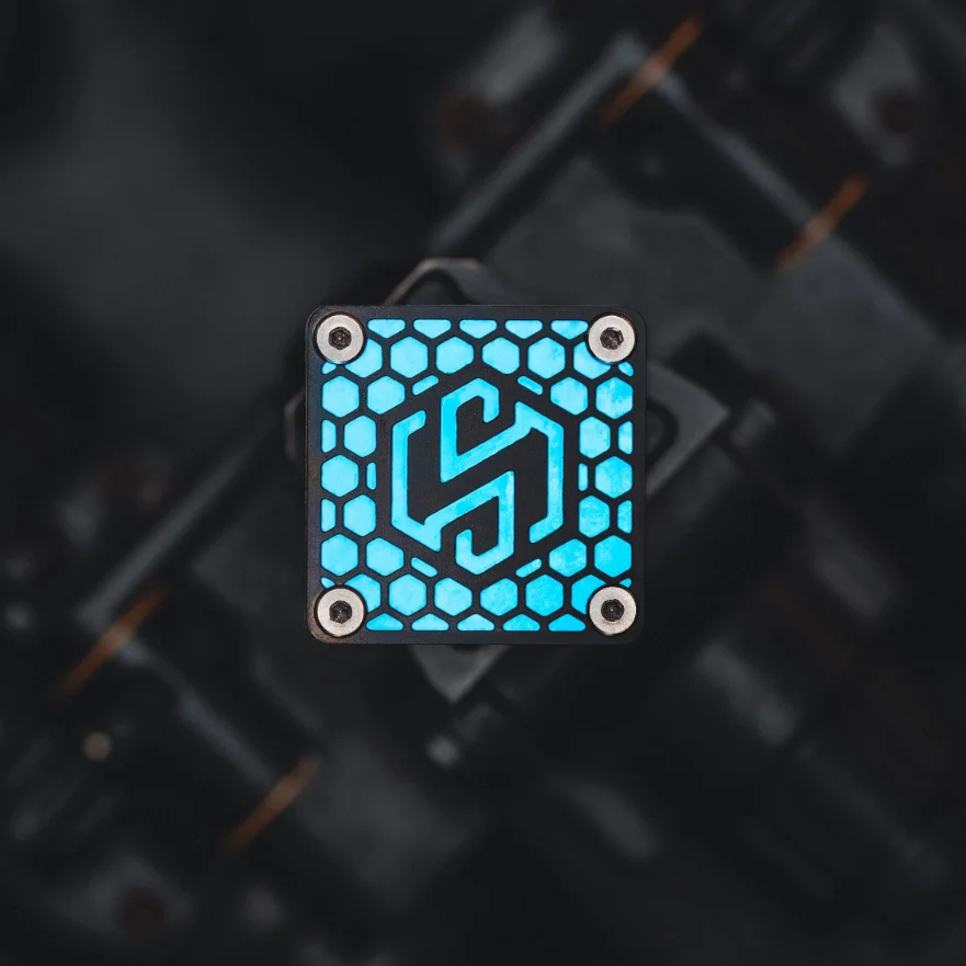 Parche HIGHGROUND, insignia táctica de aleación de titanio con forma de panal, brazalete de Metal para bolsa de ropa, decoración de chaleco, 1 pulgada - imagen 4