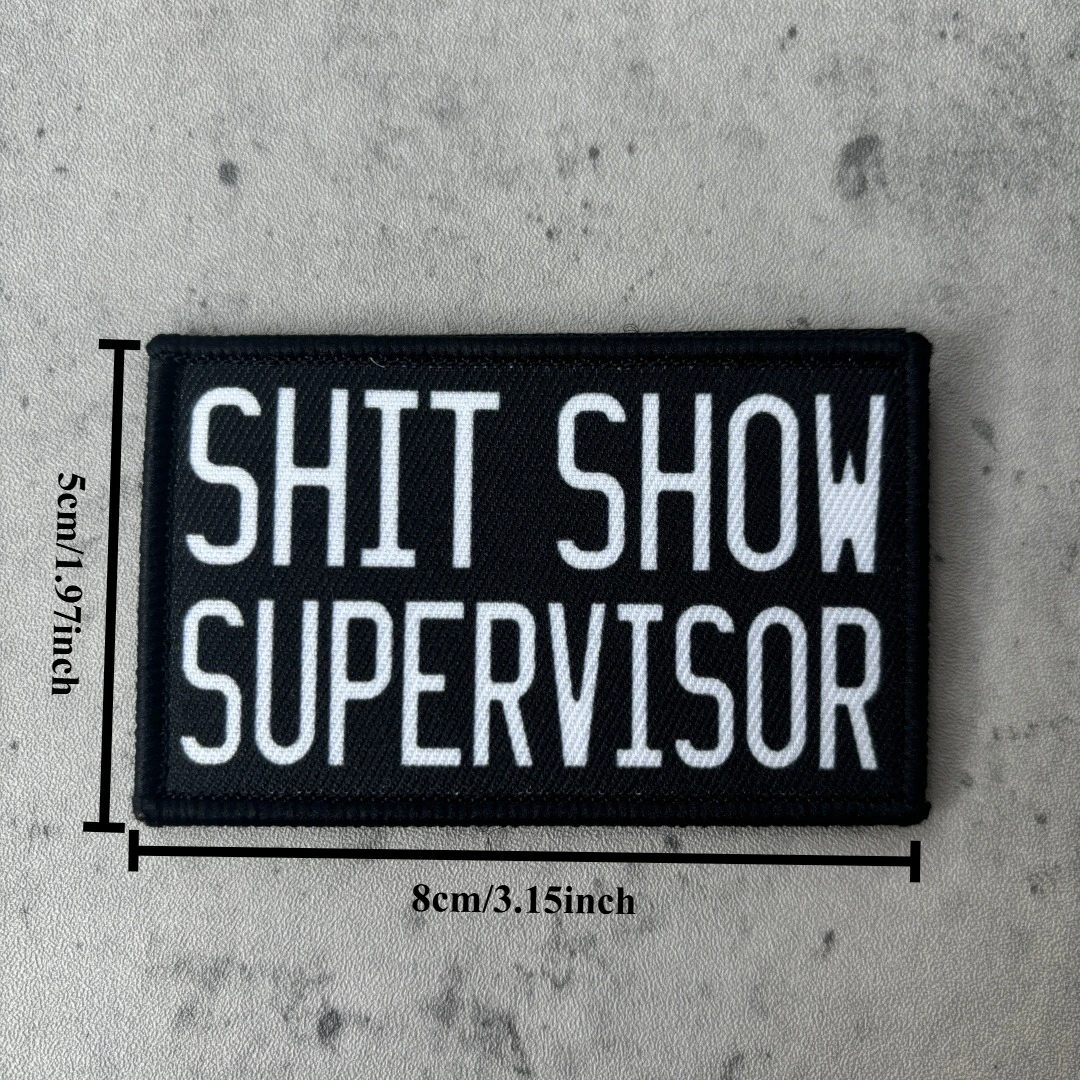 Parche táctico Velcro para mochila, meme Shit Show supervisor - imagen 3