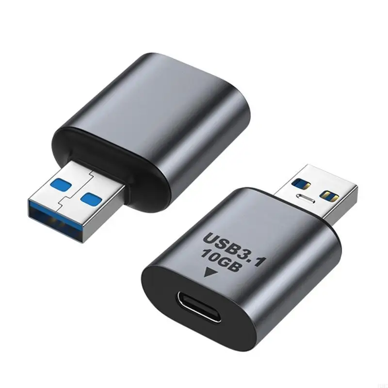 J1HC USB Male a Tipo C Conector Convador Femenino Adaptador Tipo-C USB Estándar Transferencia datos 10Gbps Convertidor - imagen 2