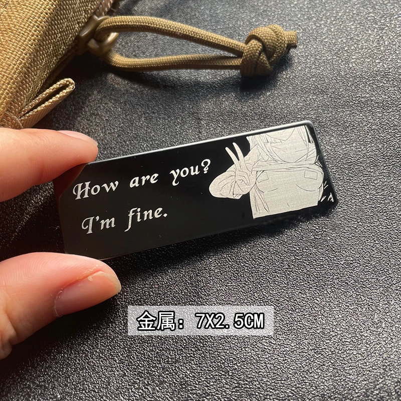 Insignia táctica de ojos de Anime de dibujos animados, parches bidimensionales de Metal para chica hermosa, piruleta Spark Me, decoración para mochila DIY para chica bonita - imagen 5