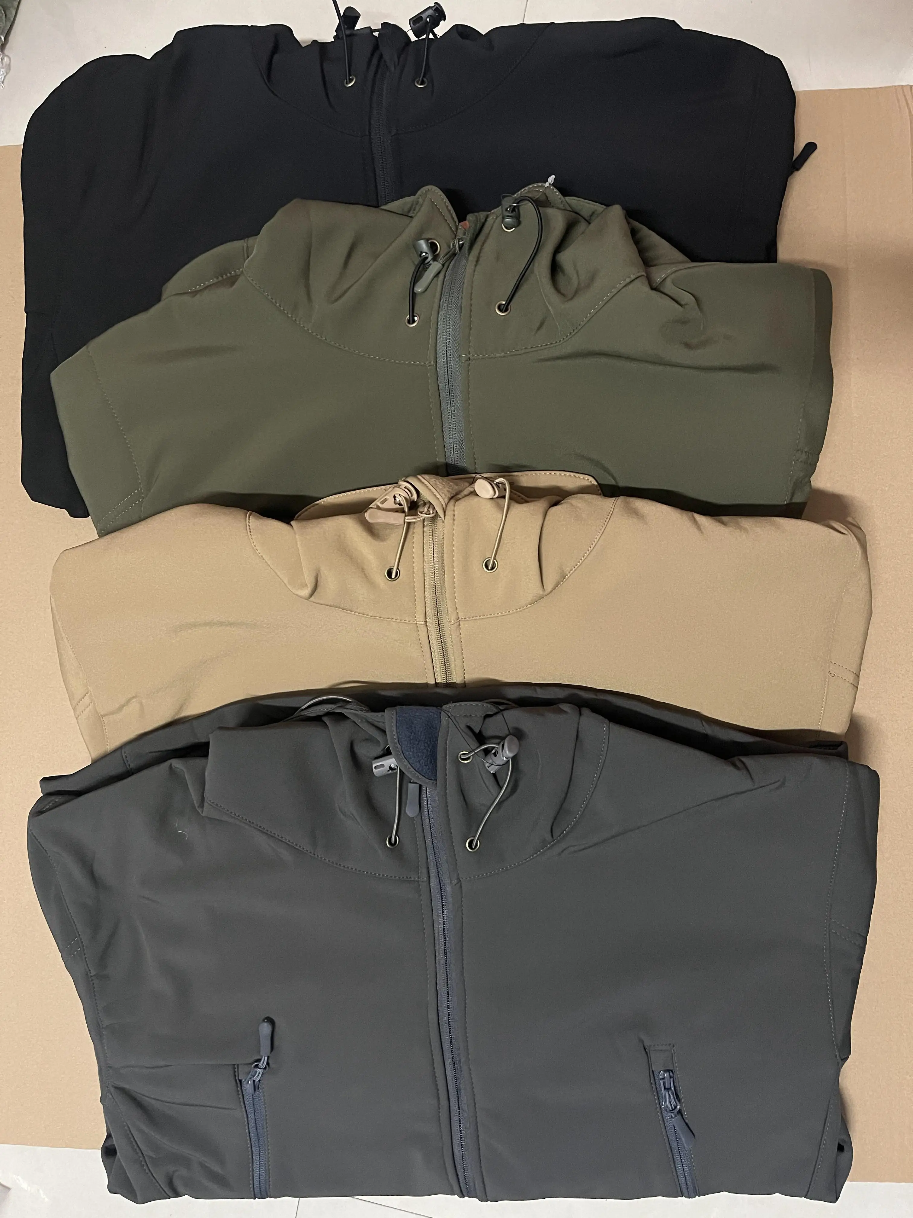 Chaquetas Softshell de invierno para hombre, abrigo con capucha de carga, chaqueta de combate, chaquetas de pesca, senderismo, Camping, escalada, esquí, ropa de caza - imagen 5