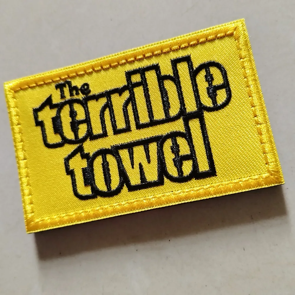 parches velcro mochila tácticos de bordados La terrible toalla de fútbol divertido Meme Velcros parche gancho bucle insignia de moral táctica, bordado para mochilas Molle, chaquetas - imagen 2