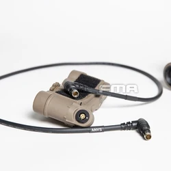 Caja de batería funcional FMA GPNVG18 con cable real de cabeza recta de 21 cm