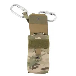Chaleco Táctico de Caza con Bolsa Auxiliar Molle, Bolsa de Almacenamiento con Cuerda y Hebilla de Escalada