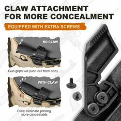 Funda Kydex IWB Glock G43/43X MOS con recorte óptico - oculta