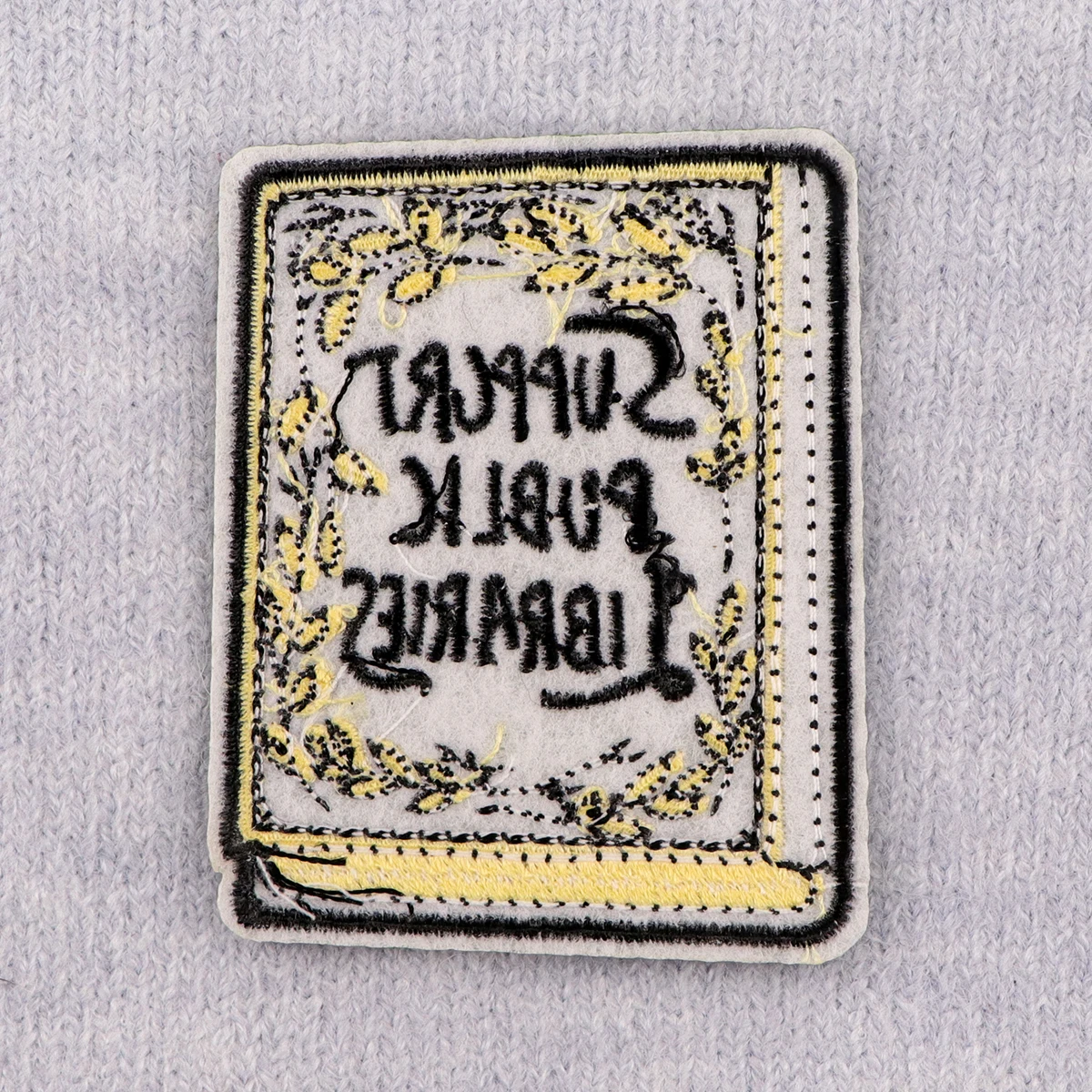 Parches para amantes de los libros en ropa, entusiastas de la lectura, parches bordados para planchar para ropa, accesorio de apliques de rayas DIY - imagen 3