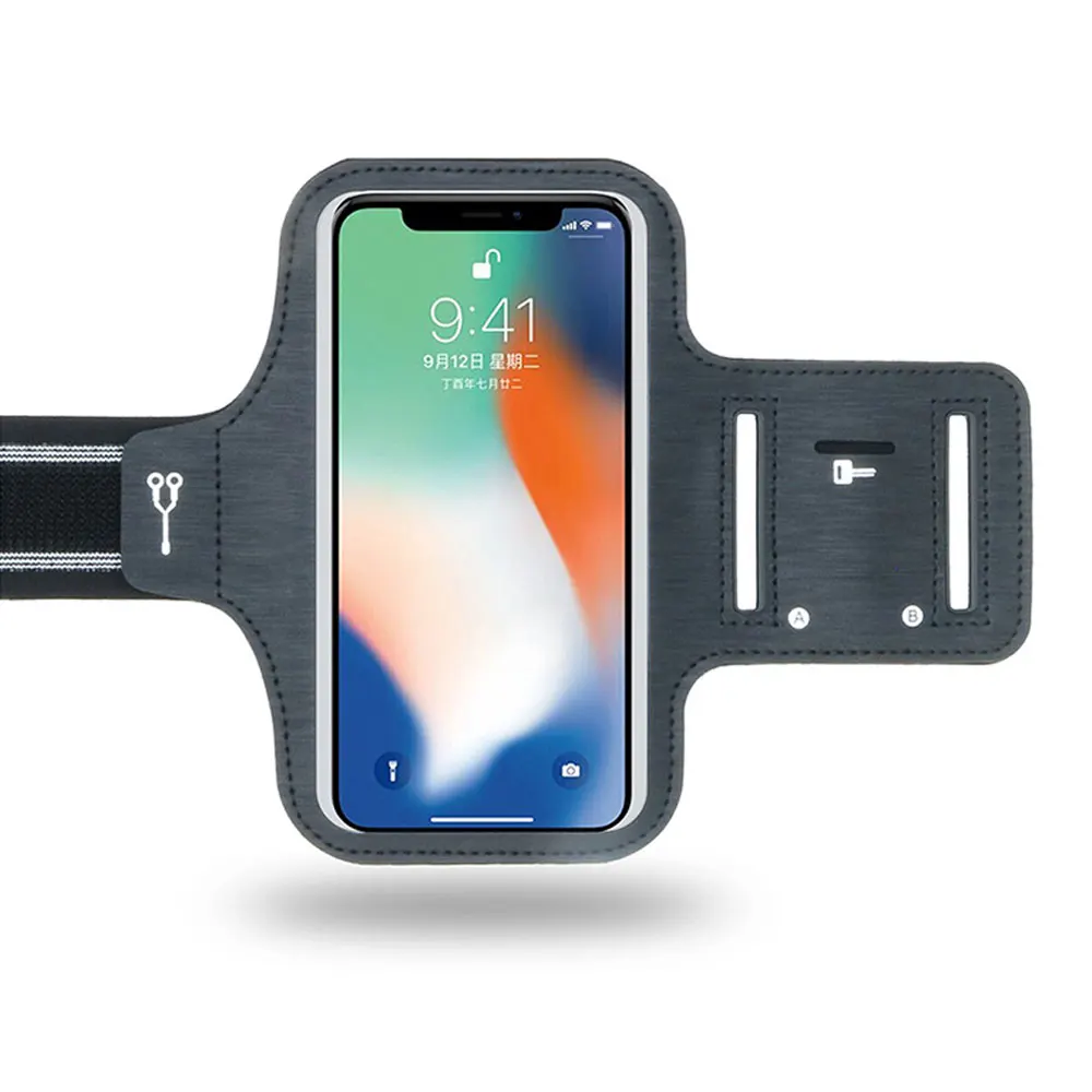 Bolsa de brazo para teléfono móvil deportiva de 6,1/6,9 pulgadas con pantalla táctil, bolsa ligera para brazo para correr al aire libre AVA322 - imagen 2