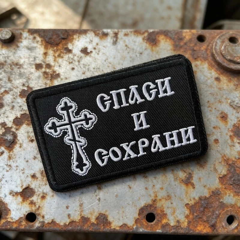 Parche táctico bordado cruz cristiana Deus Vult para chaquetas - imagen 4