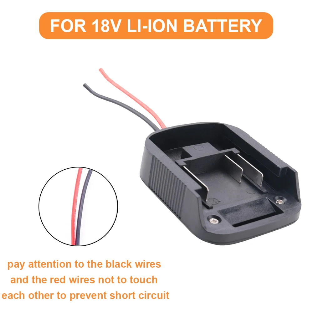 Convertidor adaptador 12AWG para batería de iones de litio Makita de 18V, herramientas eléctricas, adaptador de conector, soporte de Base para batería, accesorios DIY - imagen 4