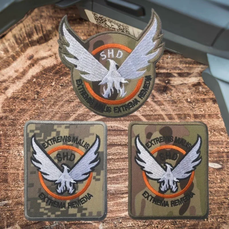 SHD The Division bordado parche sombreros brazalete táctico alas gancho y bucle moral insignia mochila pegatinas parches para ropa - imagen 2