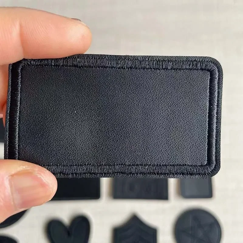 5 uds/parche de cuero apliques negros en parches, insignias bordadas parches autoadhesivos pegatinas de reparación DIY para asiento de coche, sofá - imagen 5