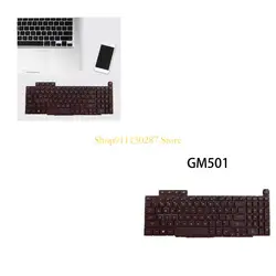 J1HC para Zephyrus para M GM501 portátil teclado Inglés negro con reemplazo retroiluminado