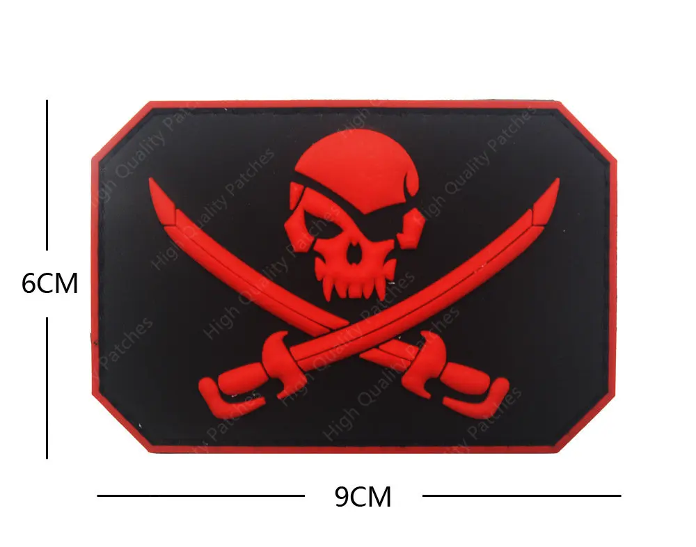 Parches de insignias de calavera, gancho de goma de PVC, insignia extraíble, parche OPS, brazaletes, accesorios de ropa, decorativos para gorras, mochilas - imagen 4