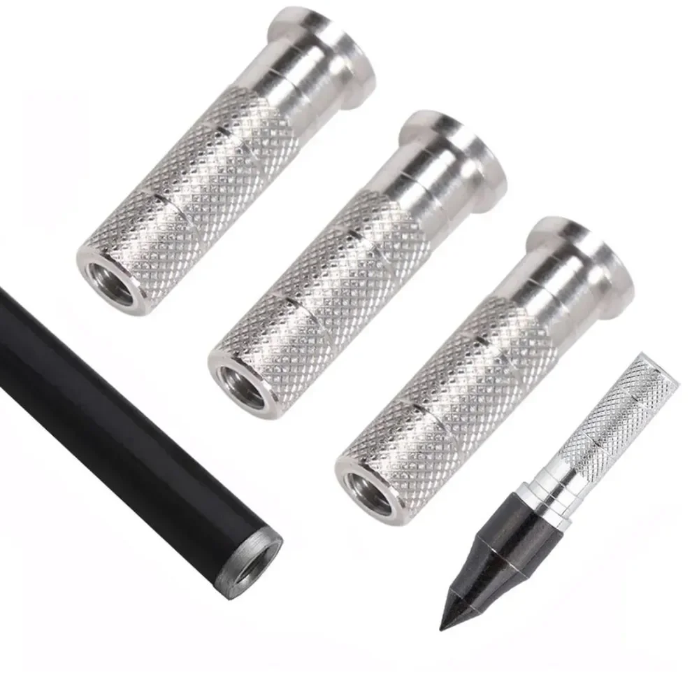 50 Uds. Asientos de aluminio con punta de flecha ID6.2mm OD7.6mm dispositivo de protección para flechas DIY accesorios de tiro con arco - imagen 5