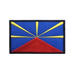 Parche bordado Bandera Isla Niwang con gancho y bucle para planchar