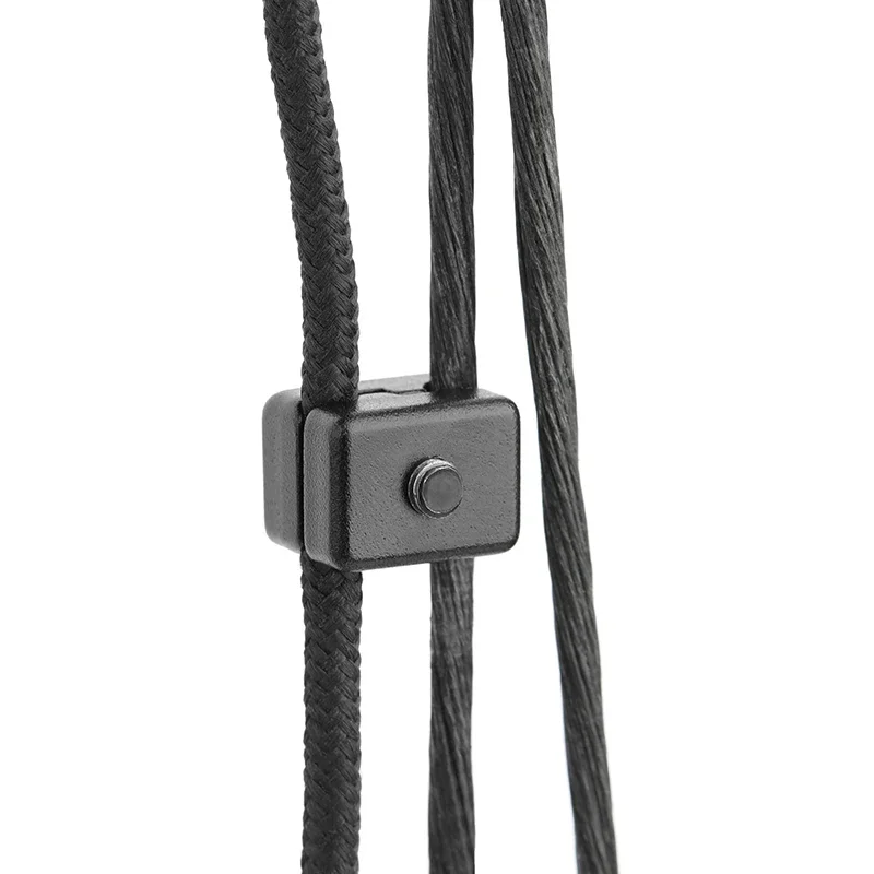 Abrazaderas de aleación para arco compuesto, Clip de sujeción de Cable de tiro con llave, herramientas de hebilla de caza - imagen 2