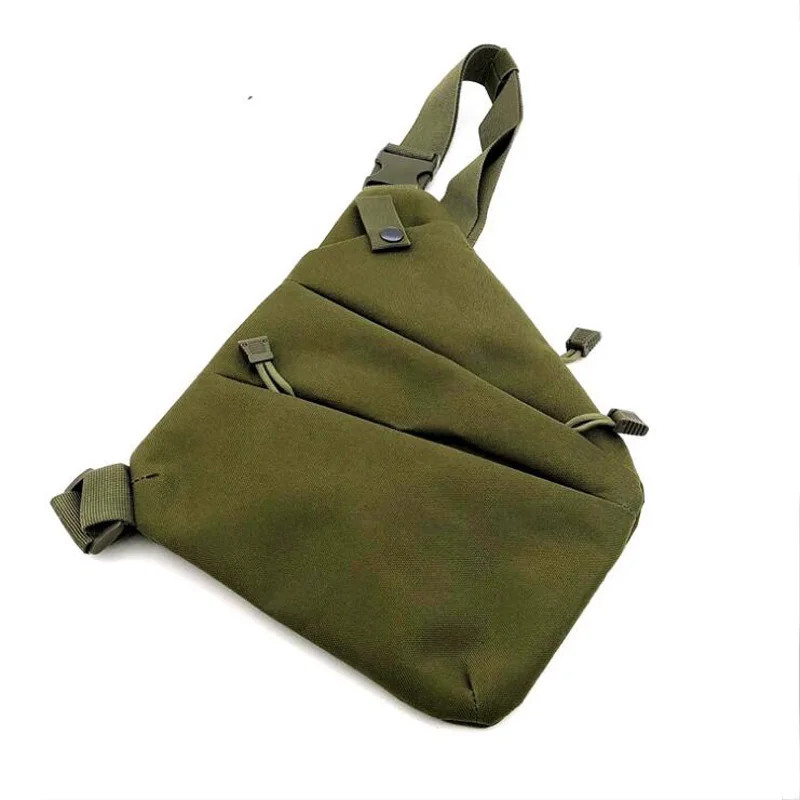 Bolsa para pistola de almacenamiento táctica oculta multifuncional, funda para hombre, bolso de hombro de nailon izquierdo y derecho, bolsa antirrobo, bolsa de pecho para caza - imagen 5