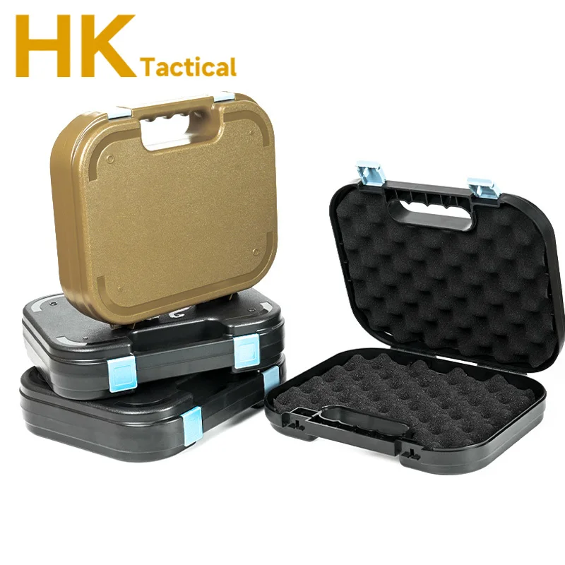 Caja de transporte táctica ABS G17 G18 G19 G43 1911, Maleta de pistola a prueba de golpes, estuche rígido de almacenamiento de seguridad para herramientas de caza - imagen 4