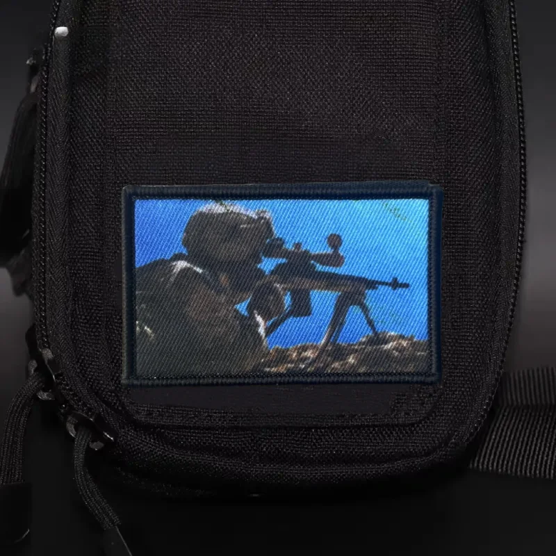 Parche para Rifle de francotirador M14, insignia de moral militar táctica con gancho y bucle, mochila, ropa, accesorios decorativos, pegatina, brazalete