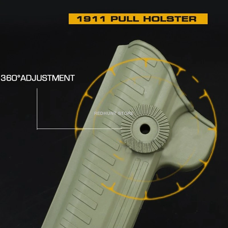 Funda para pistola táctica derecha de 1911, para STI 2011, serie Hi-Capa, Tokyo Marui WE KWA KJW Colt 1911, funda para pistola de caza - imagen 5