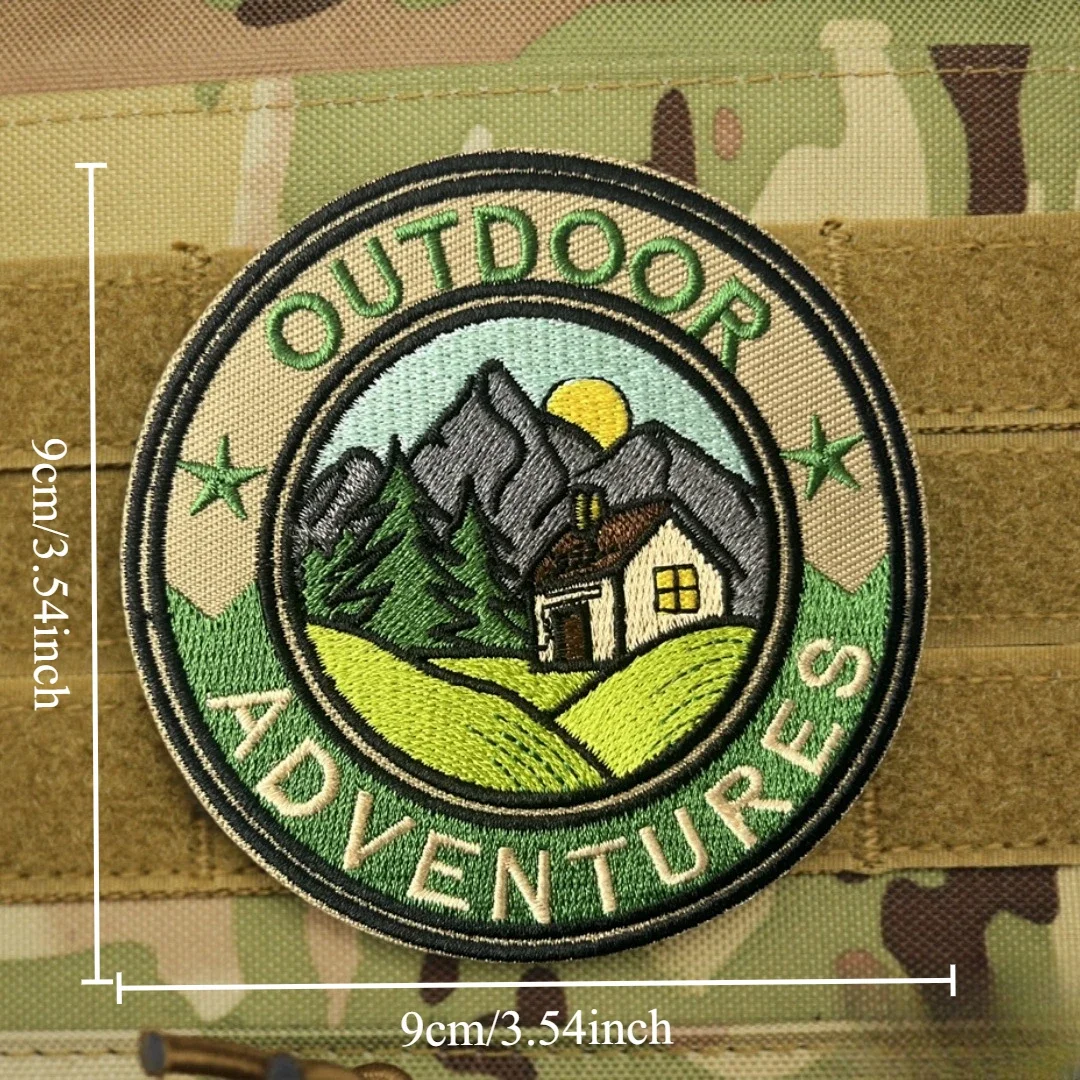 Parche táctico de moral para aventuras al aire libre, parches militares personalizados bordados con gancho para ropa, mochila, pegatina decorativa - imagen 3