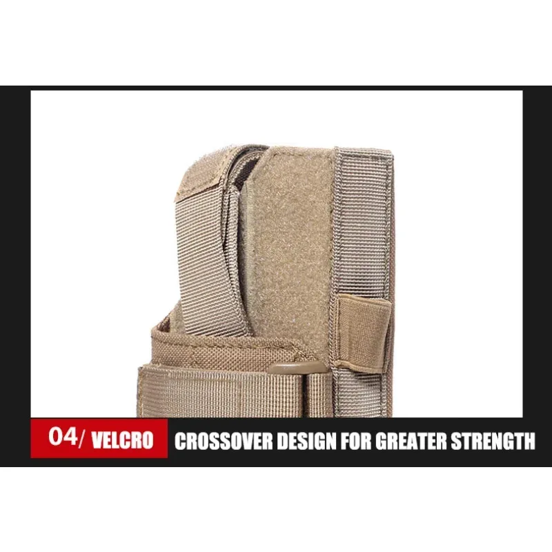 Funda para pistola táctica, funda para pistola con cinturón Molle para tiradores diestros M9 1911 Glock 17 19 22 23 31 32 34 35 - imagen 4