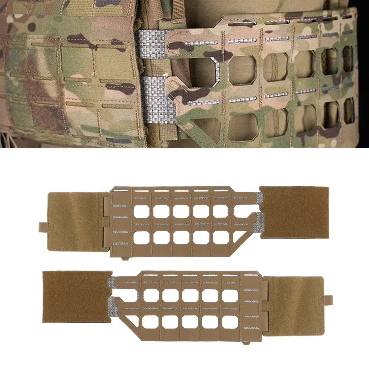 Adaptador de faja de chaleco táctico KZ, cinturón MOLLE estilo Agilit K19, faja portadora de placa, equipo de caza Airsoft resistente sin deformación - imagen 2