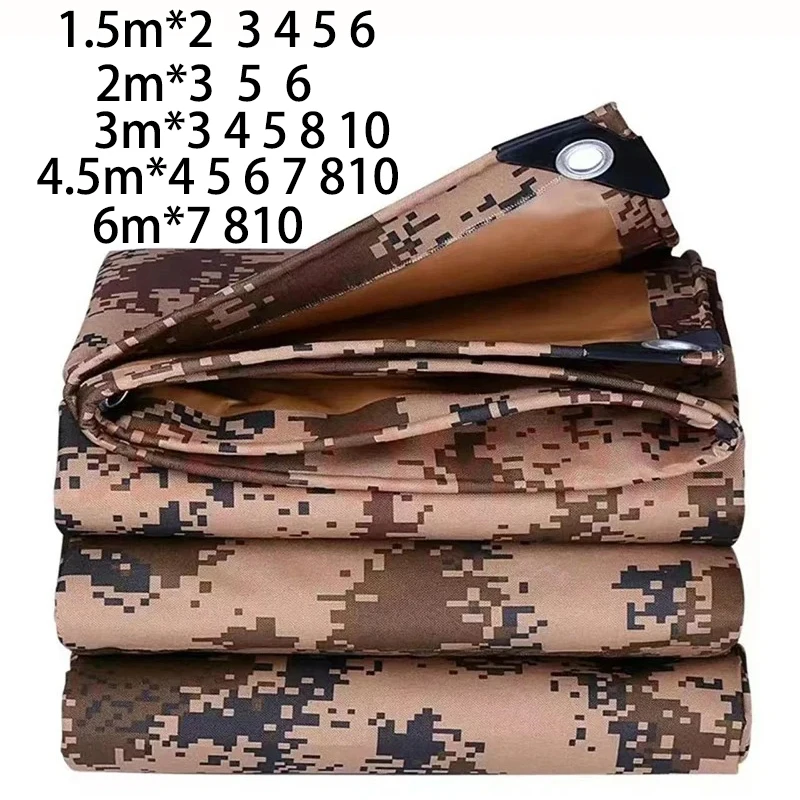 Estera grande para acampar, lona gruesa personalizada, dosel impermeable, cubierta para la lluvia, lona, toldo para jardín, campamento, 2x3m, 4, 3x5, 4,5x4, 6x6m, 8 - imagen 4