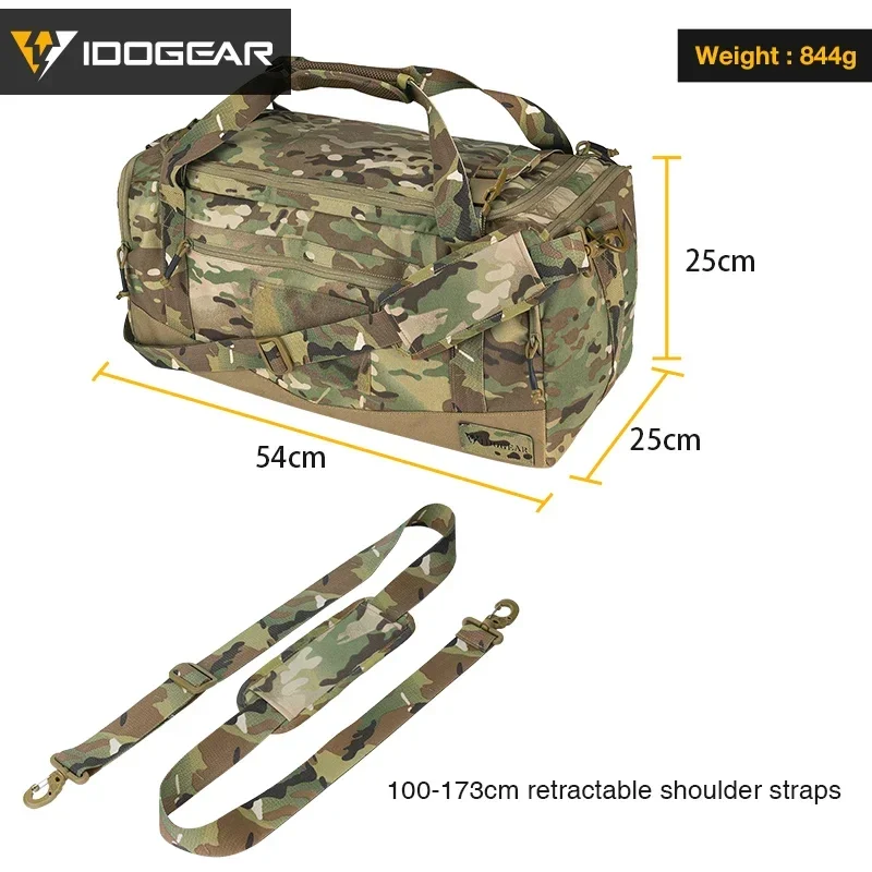 IDOGEAR Bolsa de despliegue táctica, bolso cruzado deportivo con capacidad de 33L, bolsa para zapatos de senderismo al aire libre 35117 - imagen 5